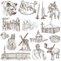 Belarus: Travel around the World. An hand drawn illustration on Royalty Free Stock Photo