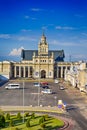 Belarus Travel Ideas. Station Building and Square at Brest Central Railway Station Royalty Free Stock Photo