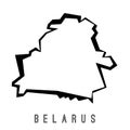 Belarus vector map Royalty Free Stock Photo