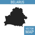 Belarus vector map with title