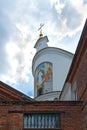 View of the Church of the Resurrection of Christ from the courtyard of the old city