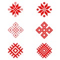 Belarusian ethnic ornament, seamless pattern. Vector illustration. Slavic traditional ornament pattern Royalty Free Stock Photo