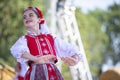 Belarusian national costume is dancing Royalty Free Stock Photo