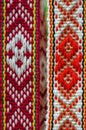 Belarusian sashes with a classic geometric pattern