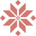 Belarusian traditional embroidered pattern