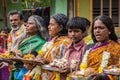 Pilgrim farewell ceremony group, Belathur Karnataka India.