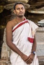 Prashant Bharathwraj, priest of Veera Narayana temple in Belavadi, Karnataka, India