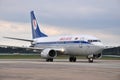 Belavia Airlines Airplane Royalty Free Stock Photo