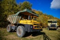 BelAZ-7522 dumper at industrial open air museum Solvay quarries Solvayovy lomy, Saint John under the Cliff Svaty Jan pod Skalou