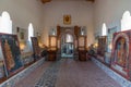 Belchin, Bulgaria, May 1, 2022: Interior of Tsari Mali Grad fort