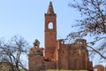 The ancient churchtower ruins of Belchite, Spain