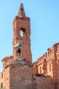 The ancient churchtower ruins in Belchite, Spain