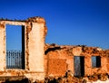 Belchite village war ruins in Aragon Spain at dusk Royalty Free Stock Photo