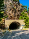 Tunnel in the mountain in Turkey