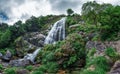 Belelle waterfall panorama Royalty Free Stock Photo