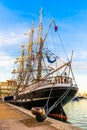 Old rigging moored at the port of SÃÂ¨te in Occitanie, France Royalty Free Stock Photo