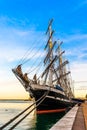 Old rigging moored at the port of SÃÂ¨te in Occitanie, France Royalty Free Stock Photo