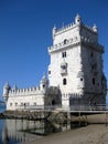 Belem Tower - fortified tower located in Lisbon Portugal.