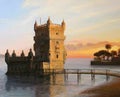 Belem Tower in Lisbon Royalty Free Stock Photo