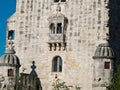 Belem tower, Lisbon, Lisboa Portugal - balcony detail Royalty Free Stock Photo