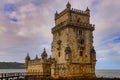 Belem Tower in Lisbon on the Tagus River