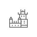 Belem, tower, Portugal icon. Element of Portugal icon. Thin line icon for website design and development, app