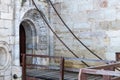 Detail of The Belem Tower, Draw bridge, Lisbon, Portugal Royalty Free Stock Photo