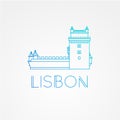 Belem Tower - the symbol of Lisbon Portugal.