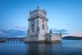 Belem Tower on the Tagus River in Lisbon, Portugal. Royalty Free Stock Photo