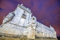 Belem Tower with tourists at night, Lisbon - Portugal Royalty Free Stock Photo