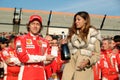 Belen Rodriguez and the ferrari team