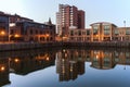 Belfast architecture along River Lagan Royalty Free Stock Photo