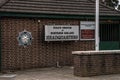 Belfast, Co Antrim, Northern Ireland, February 17th 2023. PSNI Headquarters view from of signage from street