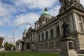 Belfast City Hall and Ferris Wheel Royalty Free Stock Photo