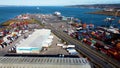 Belfast Docks Harbour Cranes City Co Antrim Northern Ireland uk