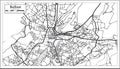 Belfast Ireland City Map in Retro Style. Outline Map.