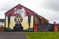 Belfast Northern Ireland Street art wall murals in the Hammer area of the Shankhill and Crumlin Roads Royalty Free Stock Photo