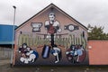 Midland boxing club mural on a building in Belfast, United Kingdom