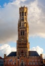 Belfort tower in Brugge, Belgium Royalty Free Stock Photo