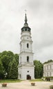 Belfry of Basilica of Birth of Virgin Mary in Chelm. Poland