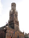 The belfry of Bruges, or Belfort in Belgium Royalty Free Stock Photo