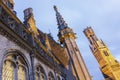 Belfry of Bruges at night Royalty Free Stock Photo