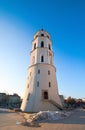 Belfry in Cathedral Square of Vilnius Royalty Free Stock Photo
