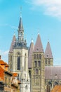 Belfry and Cathedral of Tournai, Belgium Royalty Free Stock Photo