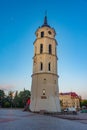 Belfry of the cathedral in Vilnius, Lithuania Royalty Free Stock Photo