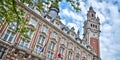 The belfry of the Chamber of Commerce - Lille North of France Royalty Free Stock Photo