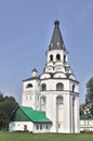 Belfry and church in Alexandrov Kremlin, Russia