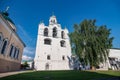 The belfry with the Church of the Mother of God of Pecherskaya in Yaroslavl, Golden Ring of Russia.
