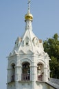 Belfry closeup Pyatnitskaya church in Sergiev Posad