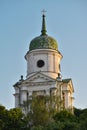 Belfry Florovsky monastery in Podil in Kyiv Royalty Free Stock Photo